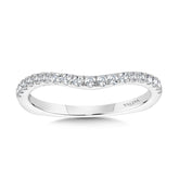 Curved Diamond Wedding Band